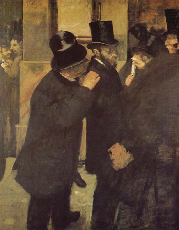 In the Bourse, Edgar Degas
